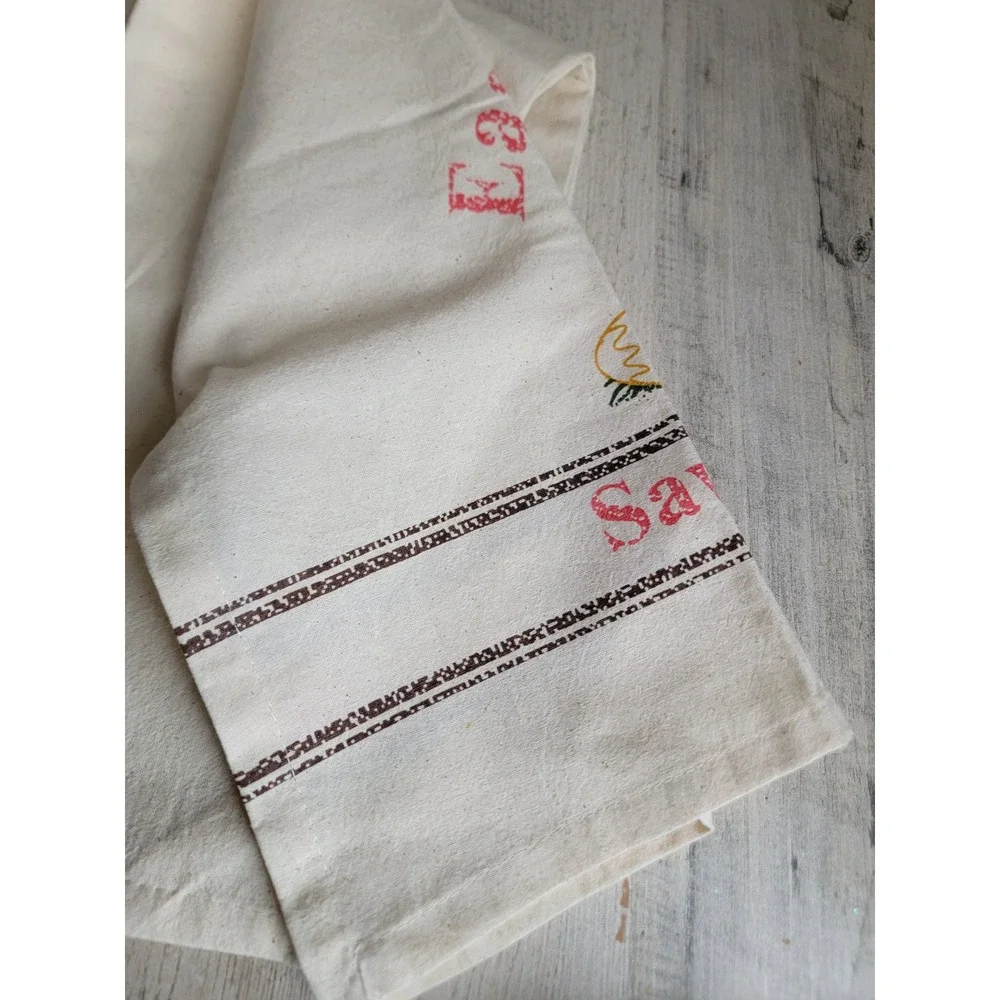 Easter greetings Sawyer Mill Farm bunny‎ kitchen towel spring accessory
